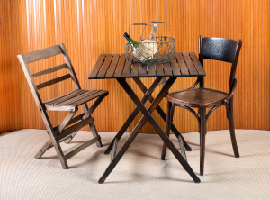  Table with Mismatched Chairs