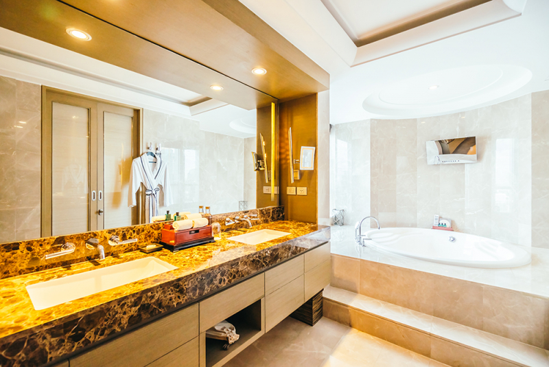 BANGKOK, THAILAND AUGUST 12 2016 Beautiful luxury bathroom in K.S