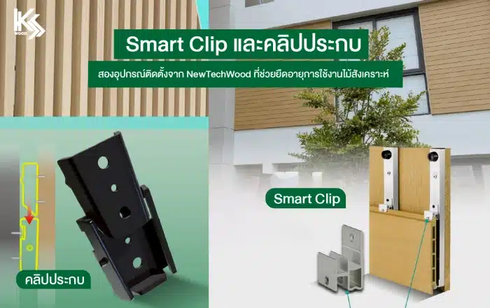 คลิปประกบ ติดตั้งระแนงไม้เทียมอย่างมีประสิทธิภาพ