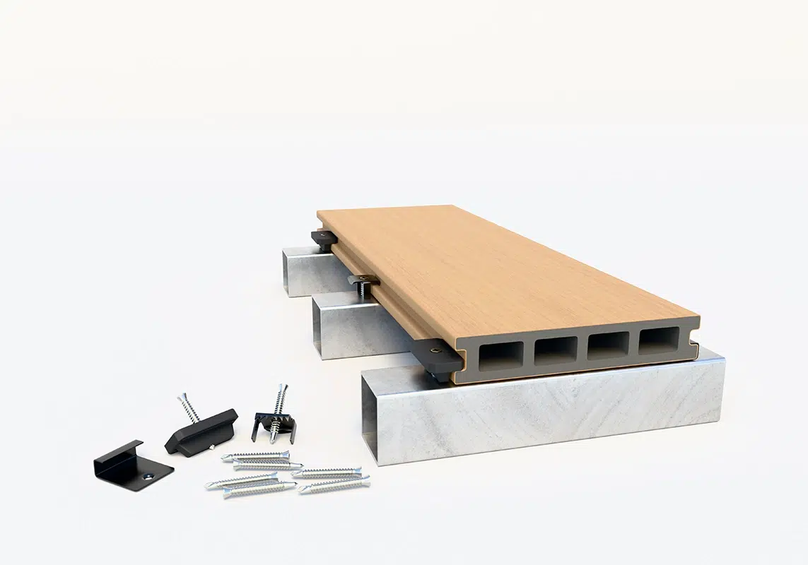 อุปกรณ์สำหรับติดตั้งพื้นไม้เทียม ติดตั้งง่าย ติดตั้งไว